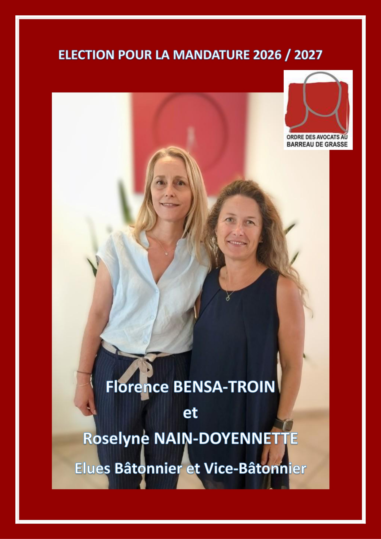 Election pour la mandature 2026 / 2027